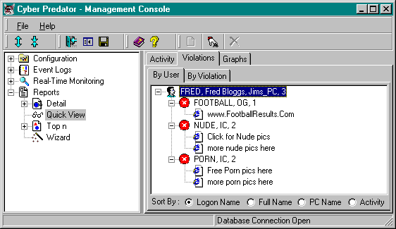 Cyber Predator Management Console