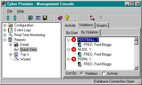 Cyber Predator Management Console